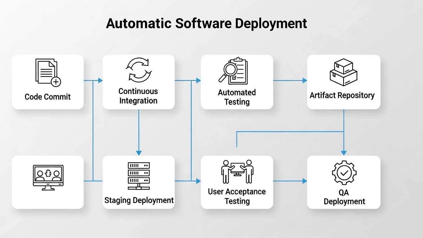 Automated agile workflow diagram